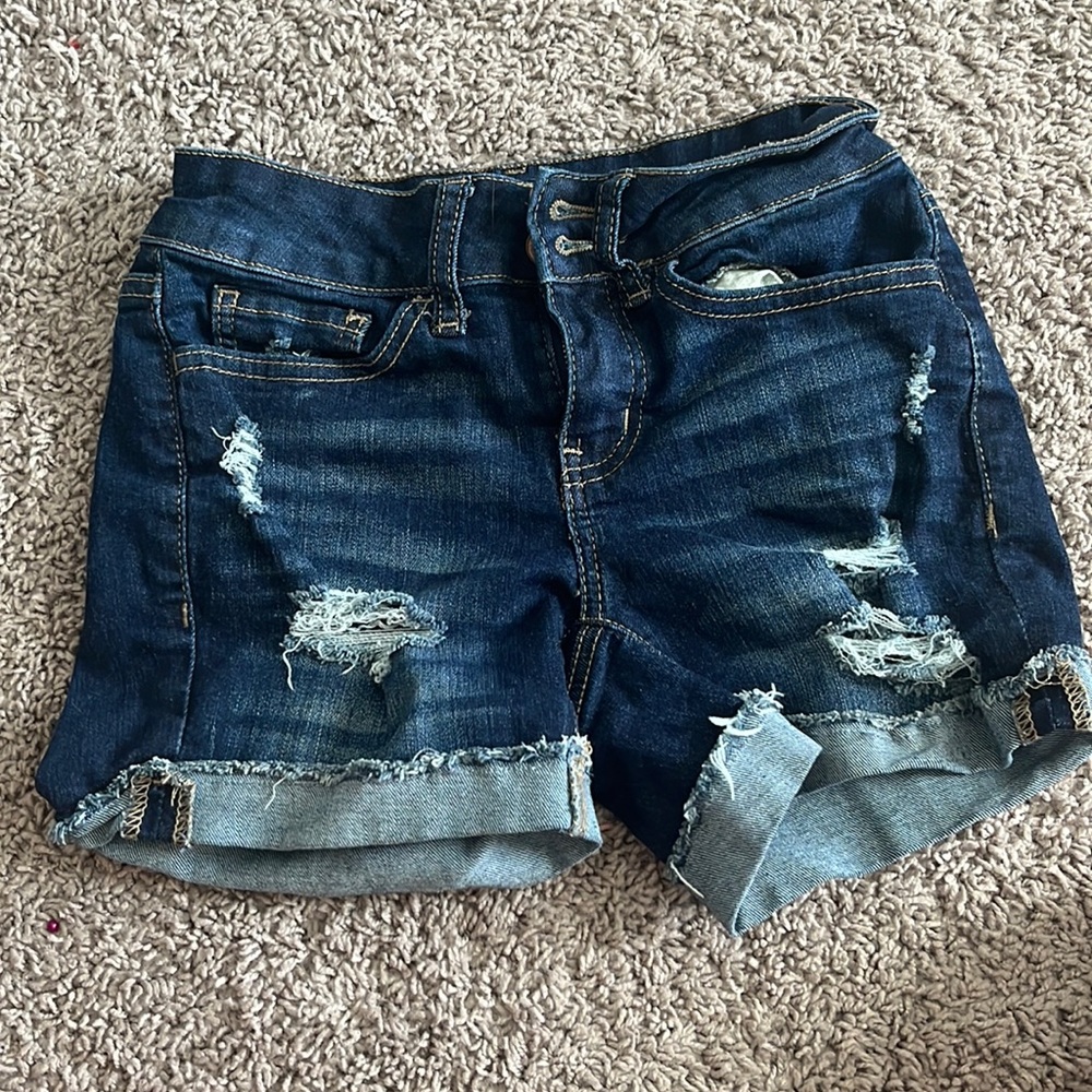 blue jean shorts originally bought from kohl’s
